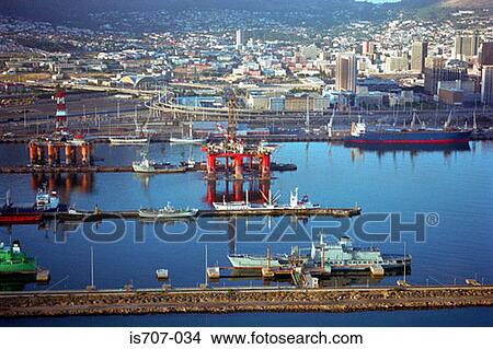 A port with city in the background View Large Photo Image Picture - A port with city in the background. Fotosearch