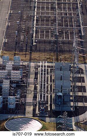 Stock Photo - A power station. Fotosearch