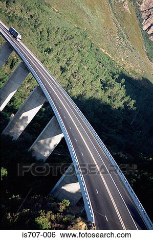 Stock Photograph - A suspended motorway. Fotosearch