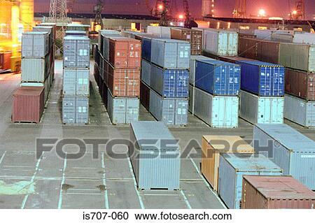 Cargo containers View Large Photo Image Stock Image - Cargo containers. Fotosearch