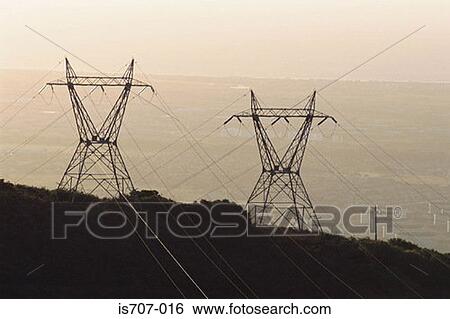 Electricity pylon View Large Photo Image Stock Photograph - Electricity pylon. Fotosearch
