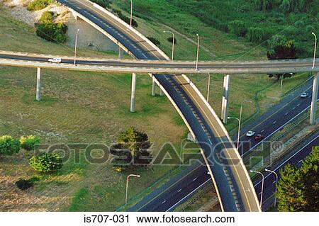 Stock Image - Suspended roads. Fotosearch