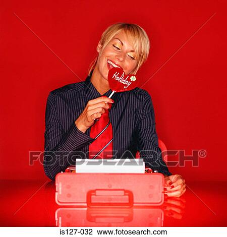 Stock Image - Dreaming of a holiday. Fotosearch