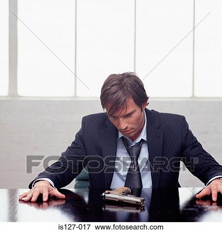 Stock Photo - Ruined businessman. Fotosearch