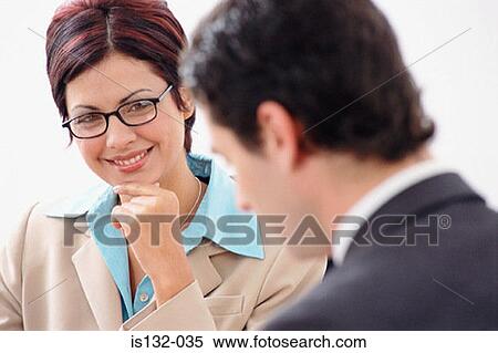 Stock Image - Business interview. Fotosearch - Search Stock Photos, Mural Pictures, Photographs, and Photo Clipart