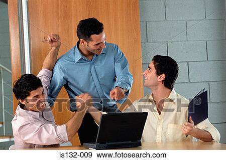 Businessmen celebrating View Large Photo Image Stock Photo - Businessmen celebrating. Fotosearch