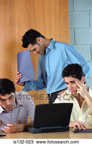 Stock Image - Worried businessmen. Fotosearch