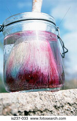 Paintbrush in jar View Large Photo Image Stock Image - Paintbrush in jar. Fotosearch