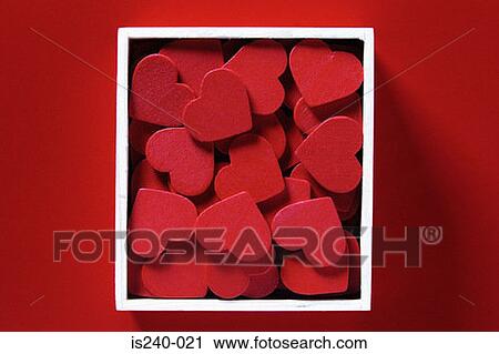 Heart shapes in box View Large Photo Image Stock Image - Heart shapes in box. Fotosearch