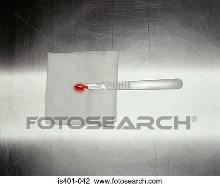 Blood covered scalpel View Large Photo Image Stock Image - Blood covered scalpel . Fotosearch