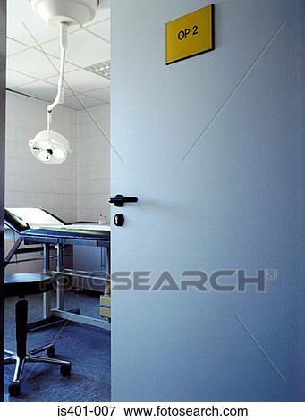 Stock Photo - Door leading to operating theatre. Fotosearch