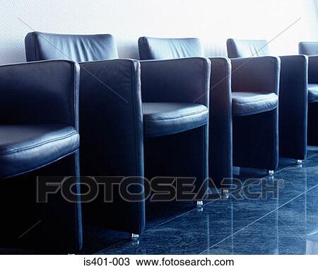 Leather Chairs In Hospital Waiting Room Stock Image Is401 003