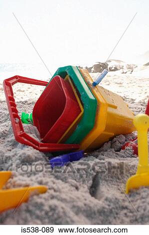 Beach toys View Large Photo Image Stock Photo - Beach toys. Fotosearch
