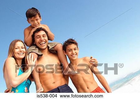 Family on summer holiday View Large Photo Image Picture - Family on summer holiday. Fotosearch