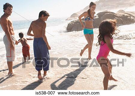 Stock Photo - Family on summer holiday. Fotosearch