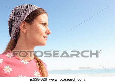Stock Photograph - Portrait of a woman. Fotosearch