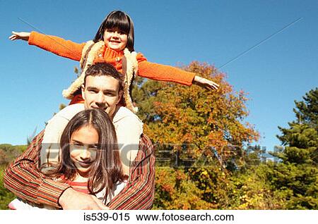Father with daughters View Large Photo Image Stock Photography - Father with daughters. Fotosearch