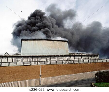 Stock Image - Black smoke. Fotosearch