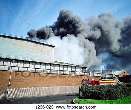 Stock Image - Black smoke. Fotosearch