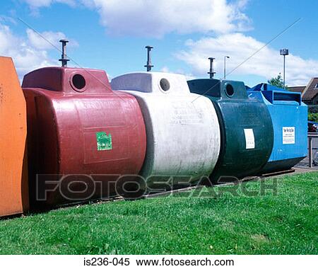 Bottle banks View Large Photo Image Stock Photography - Bottle banks. Fotosearch