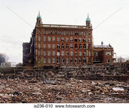 Stock Image - Demolition site. Fotosearch