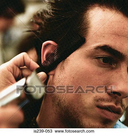 Man being shaved View Large Photo Image Stock Image - Man being shaved. Fotosearch