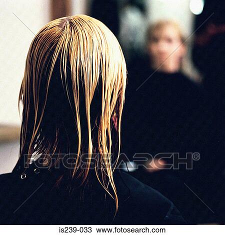 Woman at hairdressers View Large Photo Image Stock Image - Woman at hairdressers. Fotosearch