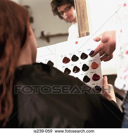 Woman choosing colour View Large Photo Image Stock Photo - Woman choosing colour. Fotosearch