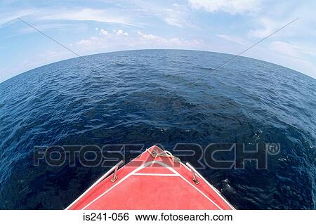Boat on sea View Large Photo Image Stock Photograph - Boat on sea. Fotosearch