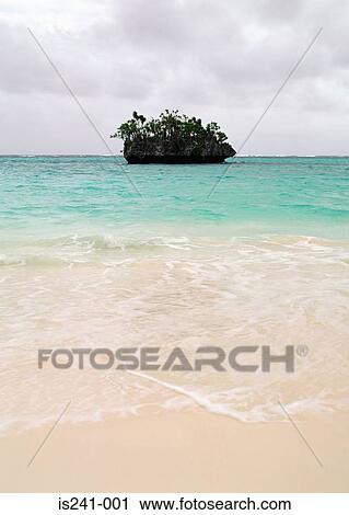 Stock Image - Island in sea. Fotosearch