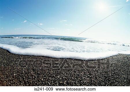 Surf on shingle beach View Large Photo Image Stock Photo - Surf on shingle beach. Fotosearch