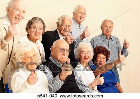 Elderly giving thumbs up sign View Large Photo Image Stock Image - Elderly giving thumbs up sign. Fotosearch