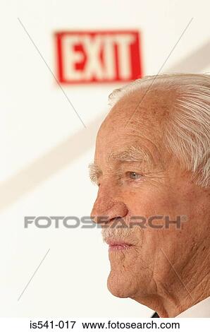 Stock Photo - Profile of elderly man. Fotosearch