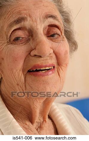 Stock Photograph - Smiling older woman. Fotosearch