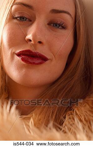 Portrait of blonde looking to camera View Large Photo Image Picture - Portrait of blonde looking to camera. Fotosearch