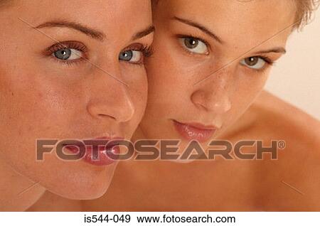 Portrait of two young women View Large Photo Image Stock Photo - Portrait of two young women. Fotosearch