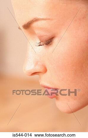 Picture - Profile of young woman. Fotosearch