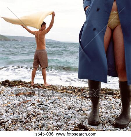 Stock Photograph - beach, bikini, boot, cloudy, holiday. Fotosearch