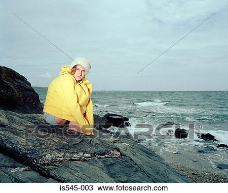 beach, chilly, cloudy, cold, holiday View Large Photo Image Stock Image - beach, chilly, cloudy, cold, holiday. Fotosearch