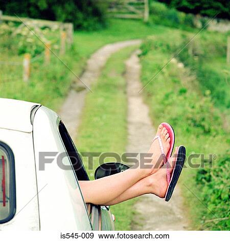 car, country road, countryside, flip-flop, foot View Large Photo Image Stock Photo - car, country road, countryside, flip-flop, foot. Fotosearch