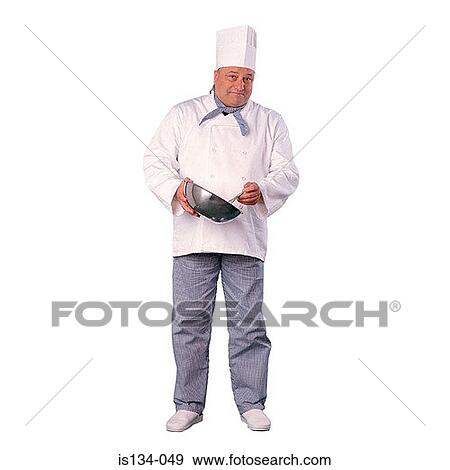 bowl, chef's hat, chef, Caucasian, apron View Large Photo Image Stock Photo - bowl, chef's hat, chef, Caucasian, apron. Fotosearch