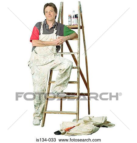 Caucasian, decorator, indoors, leaning View Large Photo Image Stock Image - Caucasian, decorator, indoors, leaning. Fotosearch