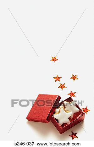 Stock Photo - Biscuits in gift box. Fotosearch