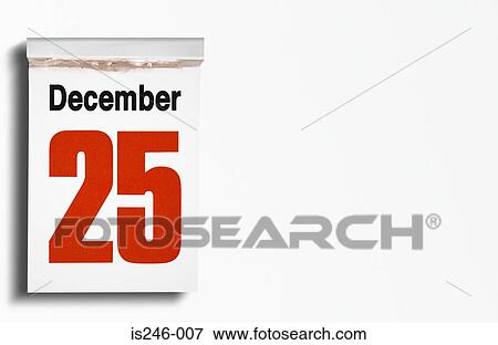 Christmas date on calendar View Large Photo Image Stock Photo - Christmas date on calendar. Fotosearch
