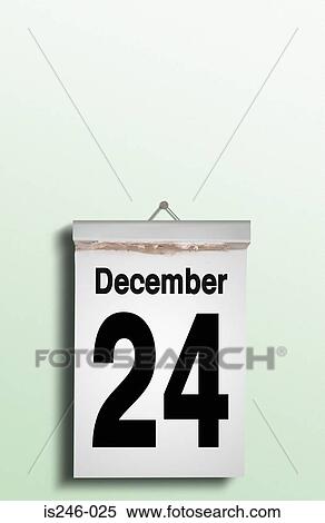 Christmas Eve date on calendar Stock Photography | is246-025 | Fotosearch