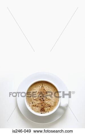 Christmas tree shape in coffee View Large Photo Image Stock Photo - Christmas tree shape in coffee. Fotosearch