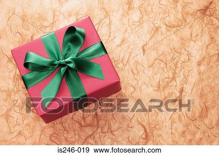Gift-wrapped box View Large Photo Image Stock Photo - Gift-wrapped box. Fotosearch
