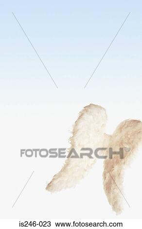 Stock Image - Pair of angelic wings. Fotosearch