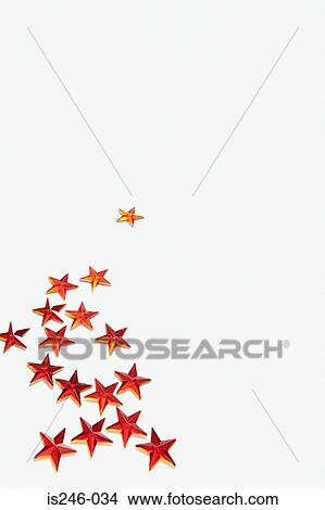 Red tinsel stars View Large Photo Image Picture - Red tinsel stars. Fotosearch
