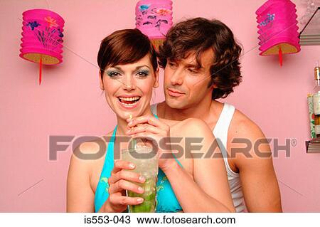 Woman enjoying drink View Large Photo Image Stock Image - Woman enjoying drink. Fotosearch